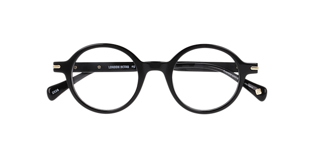 Nine Elms Black AcetateEyeglass Frames for Glasses Direct, Closed View