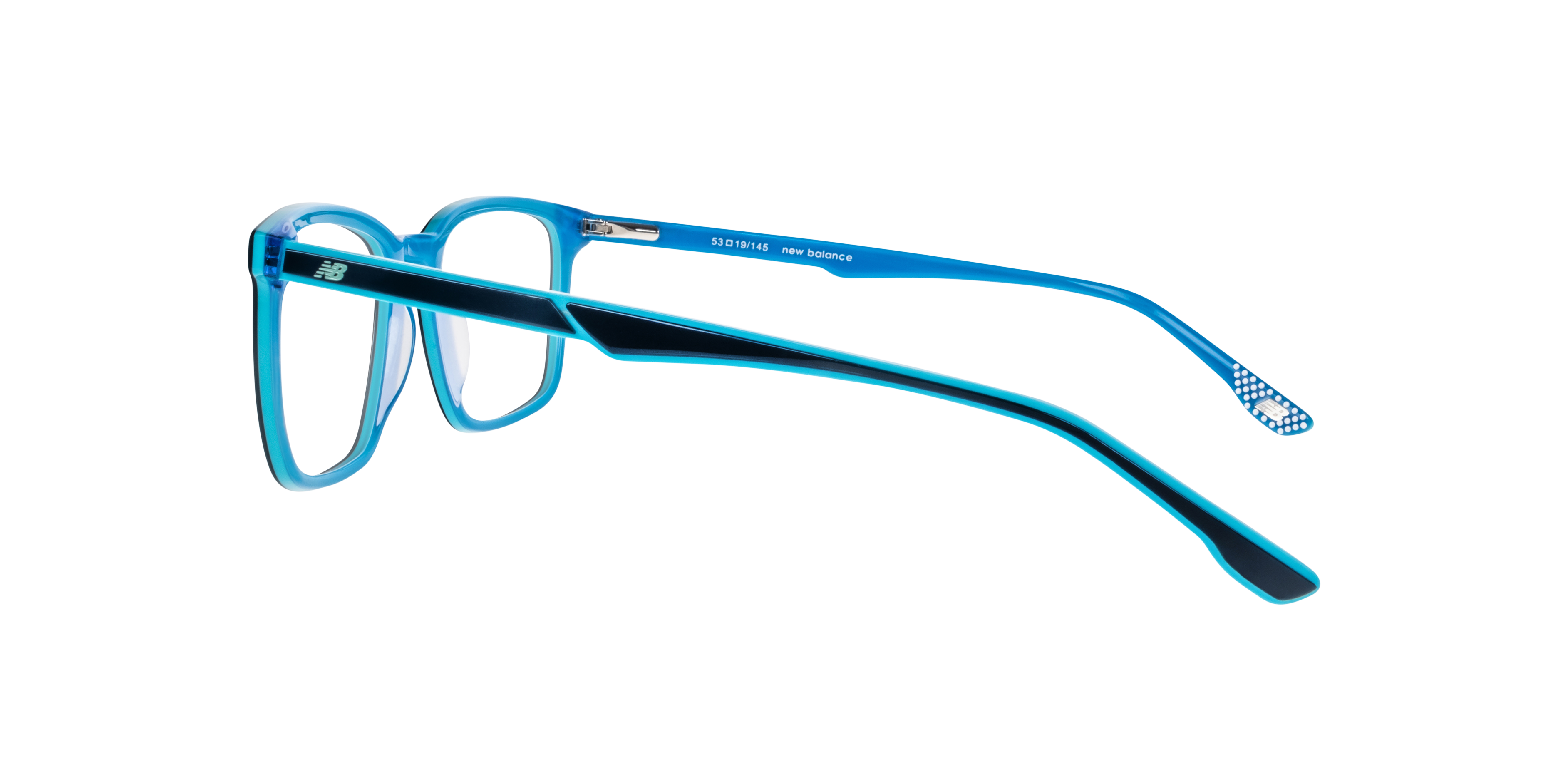 NB4163 Blue AcetateEyeglass Frames for Glasses Direct, Side View