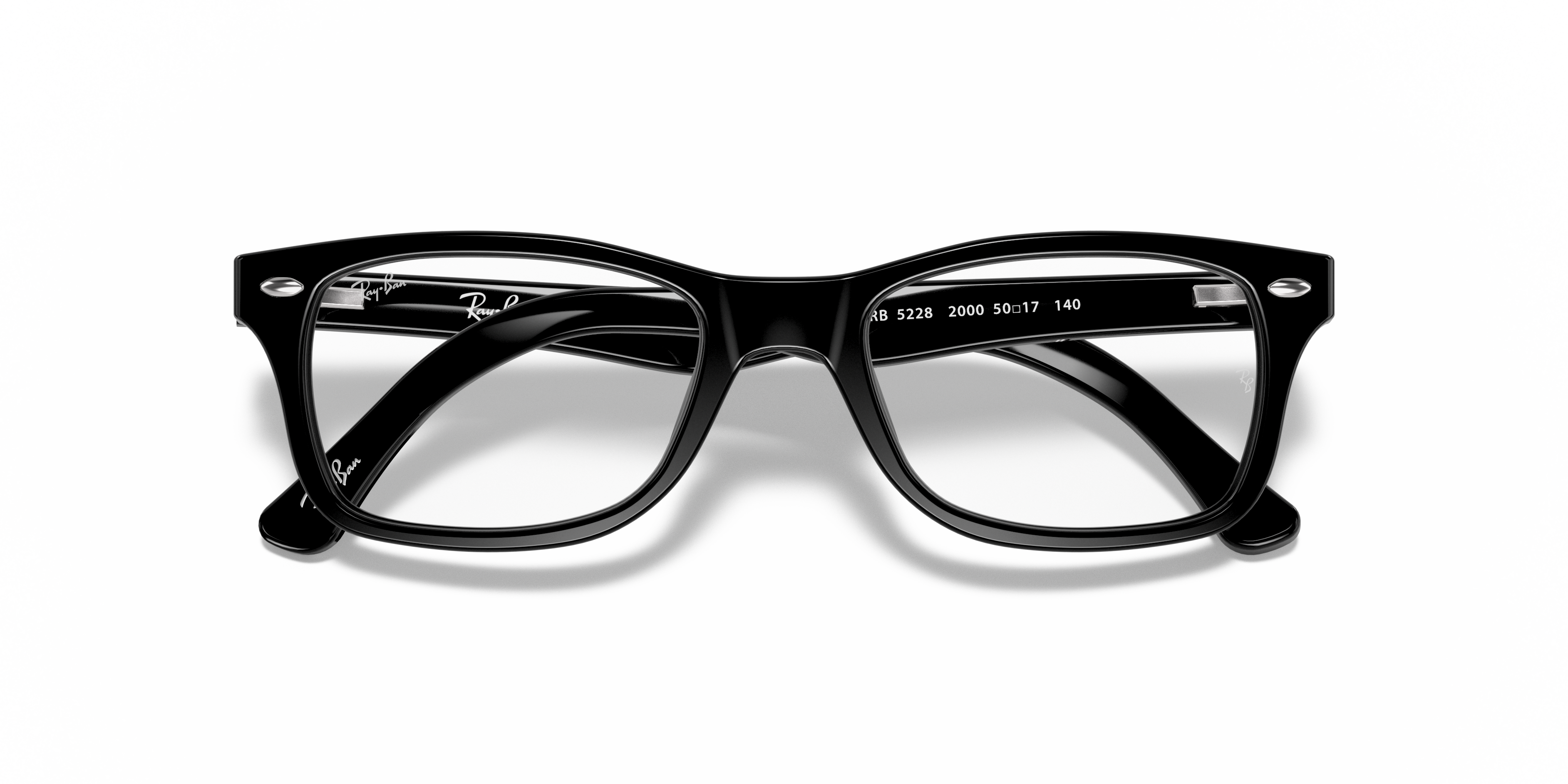 RB5228 Black AcetateEyeglass Frames for Glasses Direct, Closed View