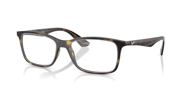 RB7047 Havana PlasticEyeglass Frames for Glasses Direct, Angle View