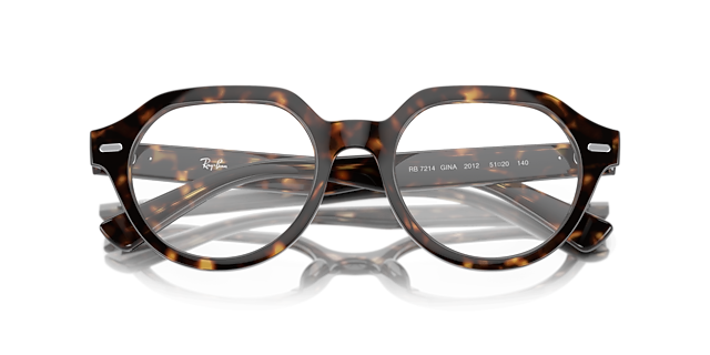 RB7214 Havana PlasticEyeglass Frames for Glasses Direct, Closed View