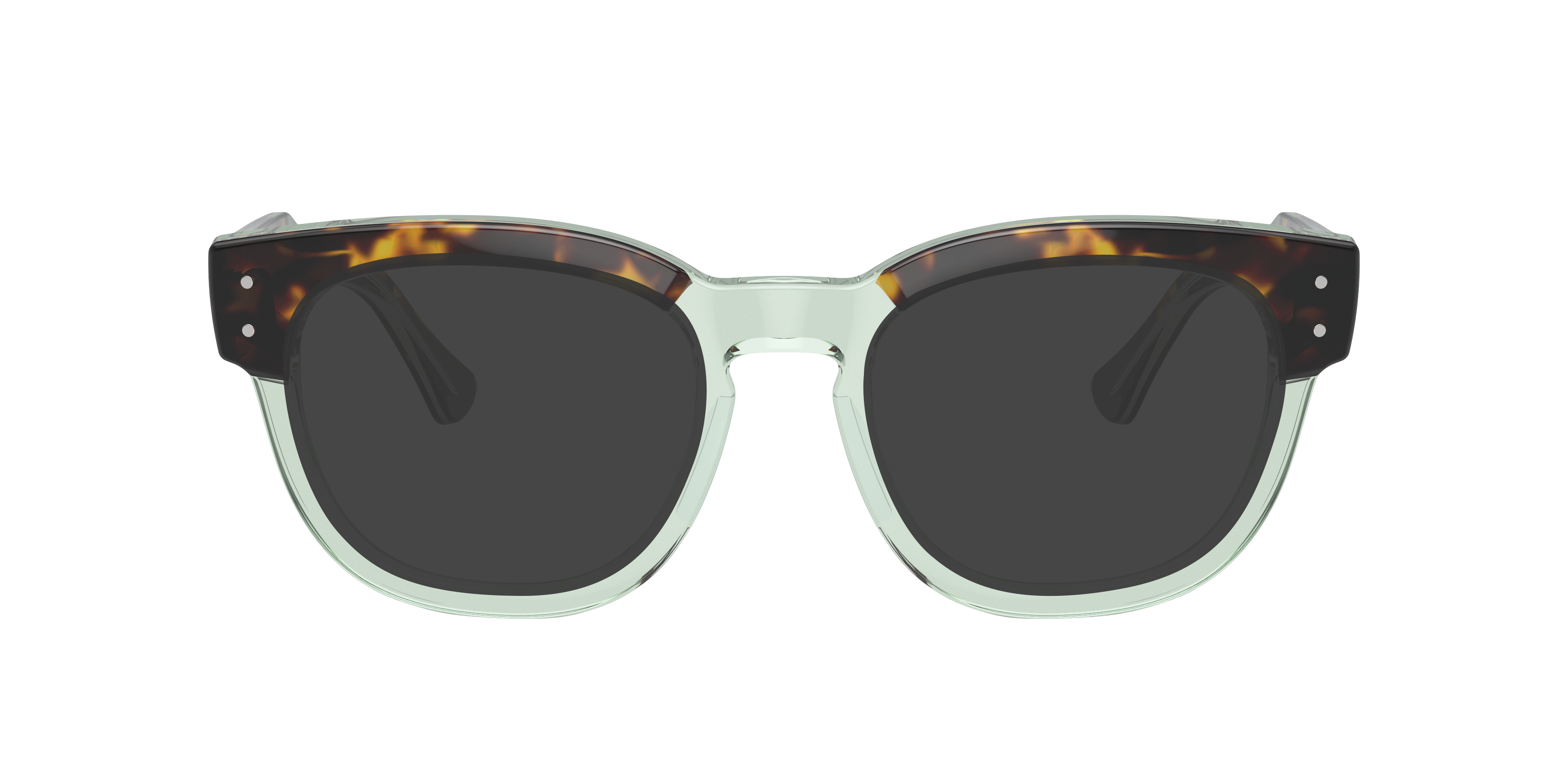 RB0298V Havana On Transparent Green AcetateEyeglass Frames for Glasses Direct, with Tinted Lenses