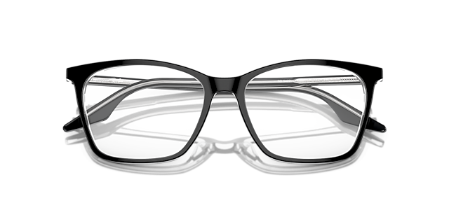 RB5422 Black On Transparent AcetateSunglass Frames for Glasses Direct, Closed View