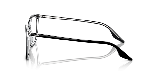 RB5422 Black On Transparent AcetateSunglass Frames for Glasses Direct, Side View