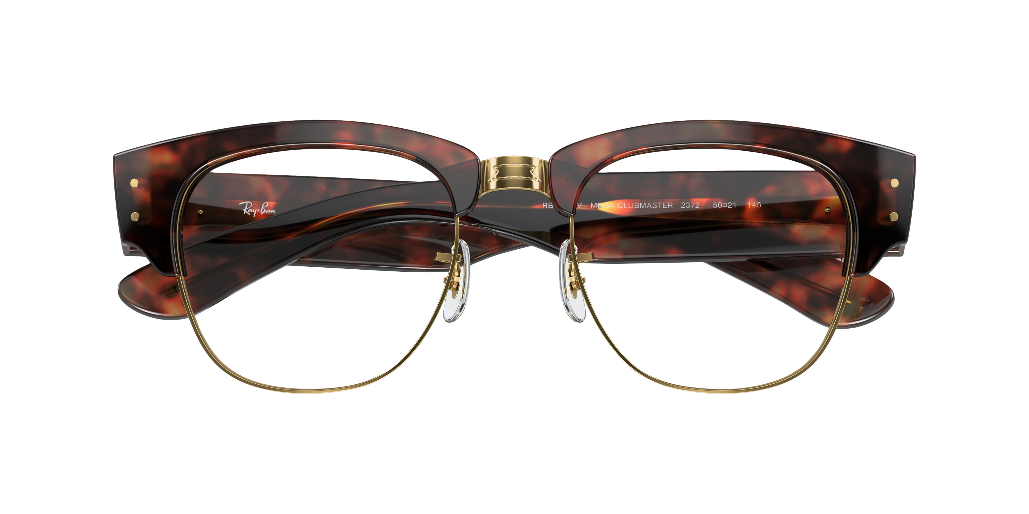 RB0316V Tortoise On Gold PlasticEyeglass Frames for Glasses Direct, Closed View