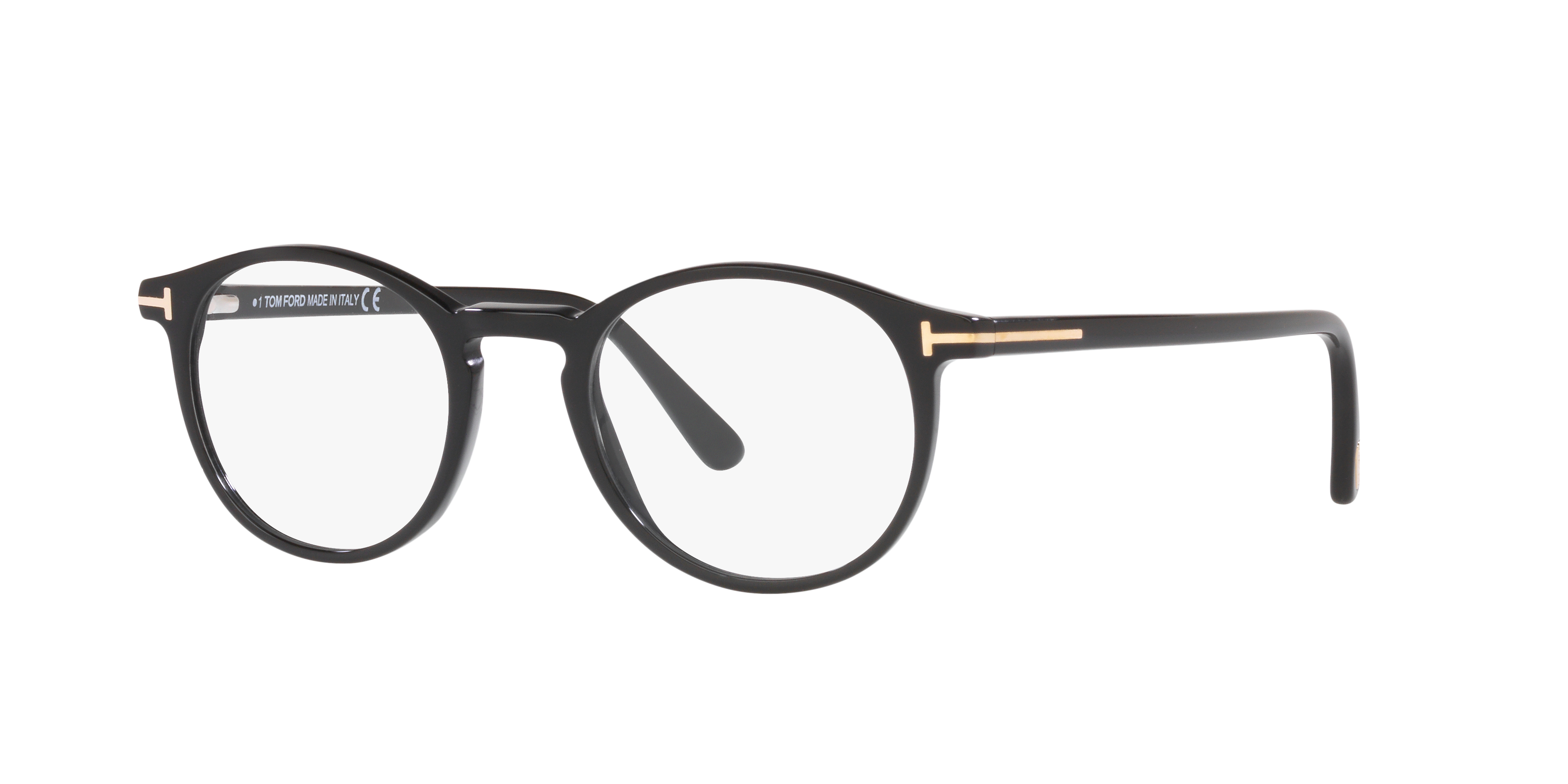 FT5294 001 Black AcetateEyeglass Frames for Glasses Direct, Angle View