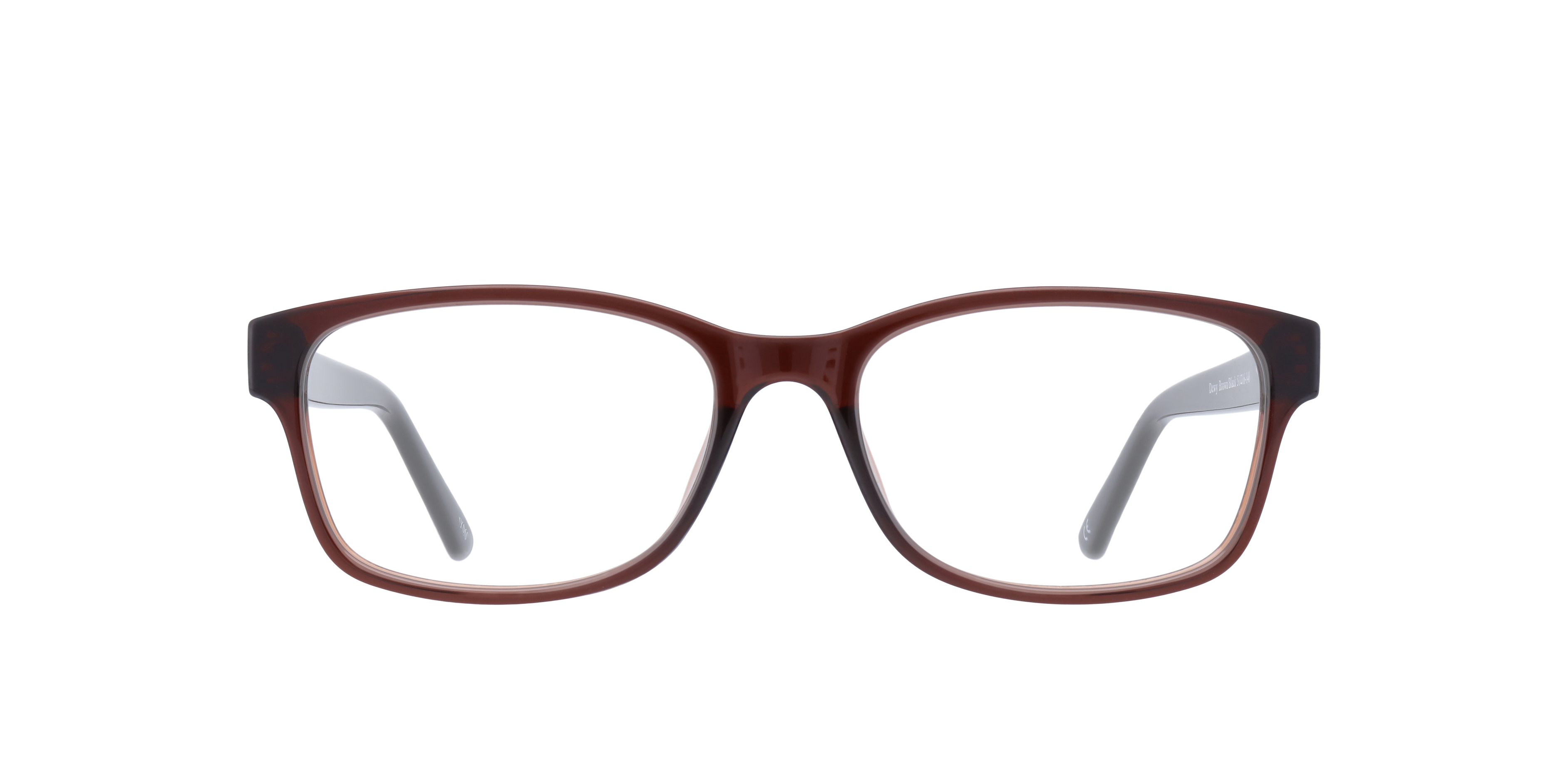 Dewy Brown & Black PlasticEyeglass Frames for Glasses Direct, Front View