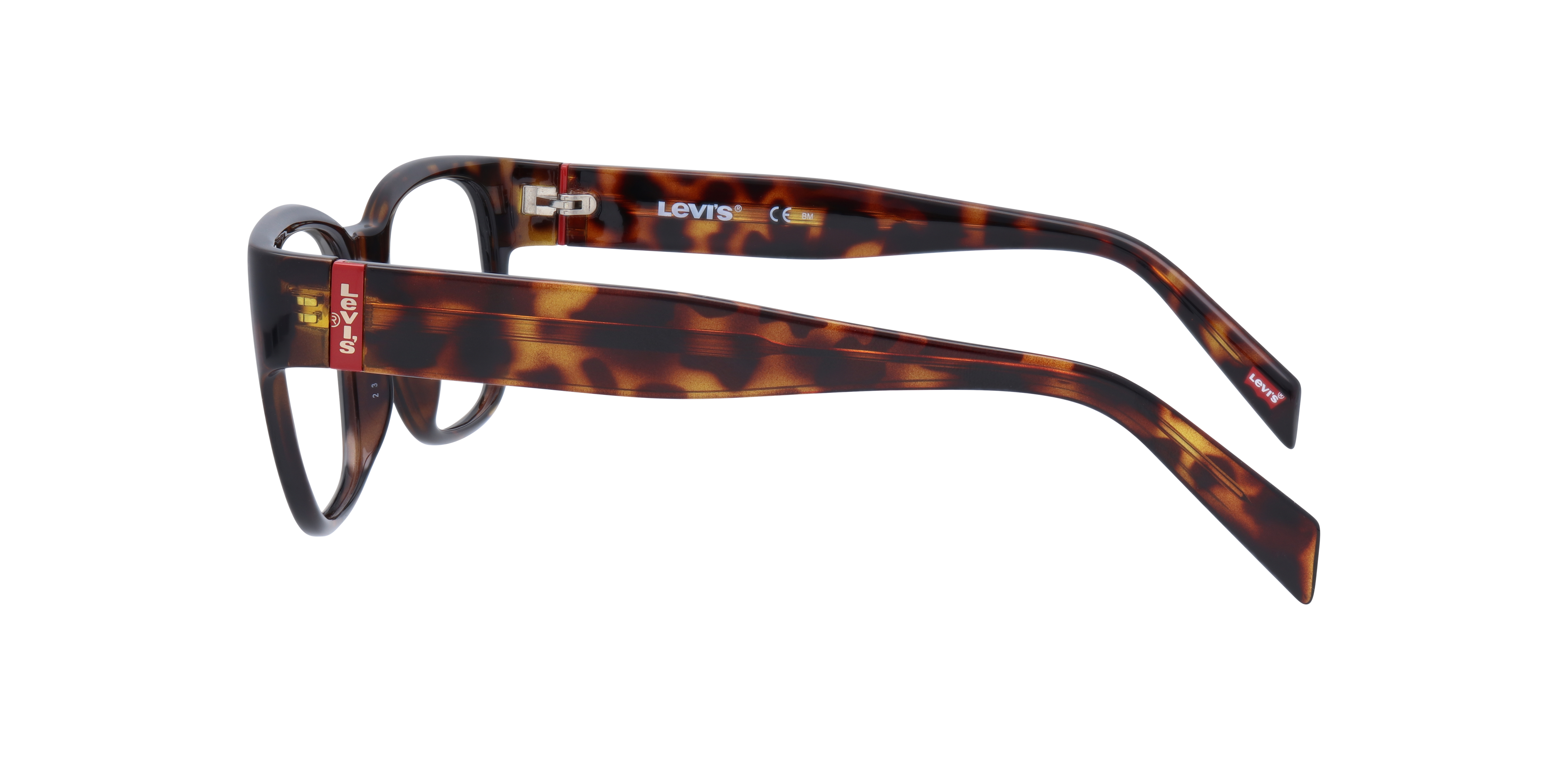 LV 1047 Tortoise PlasticEyeglass Frames for Glasses Direct, Side View