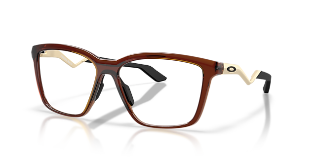 Kylian Mbappé Signature Series Enigma Mass Dark Amber PlasticEyeglass Frames for Glasses Direct, Angle View