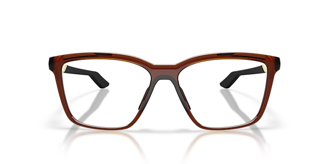 Kylian Mbappé Signature Series Enigma Mass Dark Amber PlasticEyeglass Frames for Glasses Direct, Front View