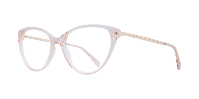 Fifi Crystal Nude AcetateEyeglass Frames for Glasses Direct, Angle View