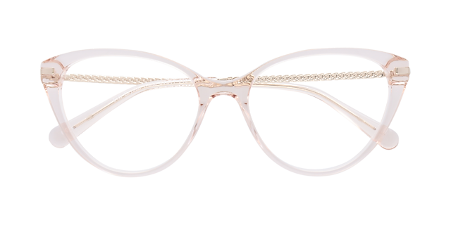 Fifi Crystal Nude AcetateEyeglass Frames for Glasses Direct, Closed View