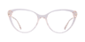 Fifi Crystal Nude AcetateEyeglass Frames for Glasses Direct, Front View
