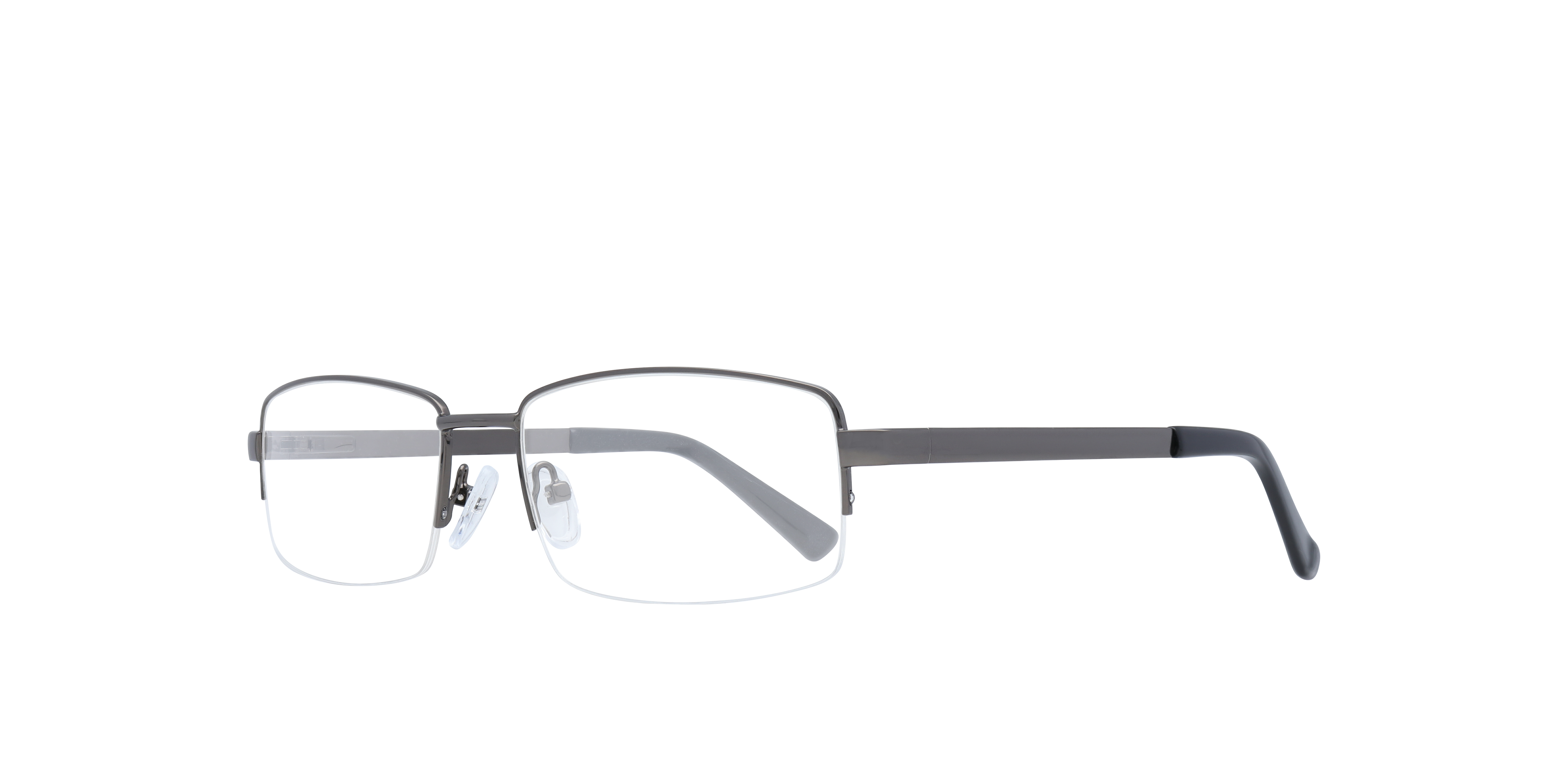 Taylor Gunmetal MetalSunglass Frames for Glasses Direct, Angle View
