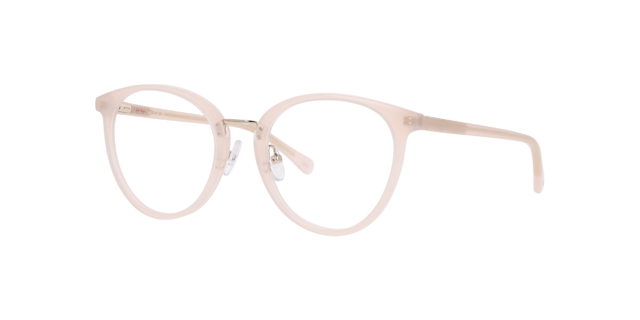 Nina Milky Pink AcetateEyeglass Frames for Glasses Direct, Angle View