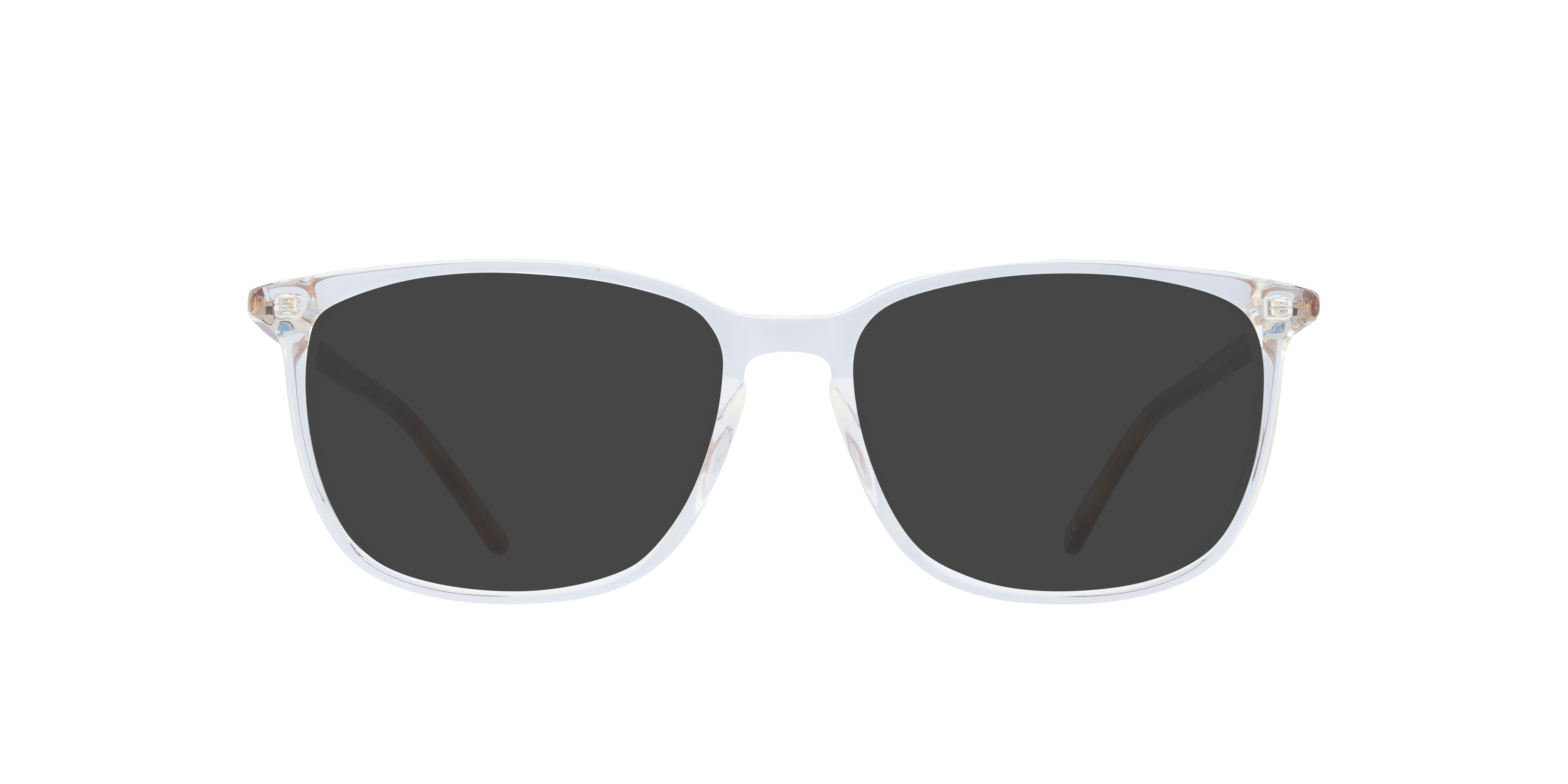 Lucas Clear & Brown AcetateSunglass Frames for Glasses Direct, with Tinted Lenses