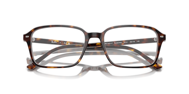 RB5431F Havana AcetateEyeglass Frames for Glasses Direct, Closed View