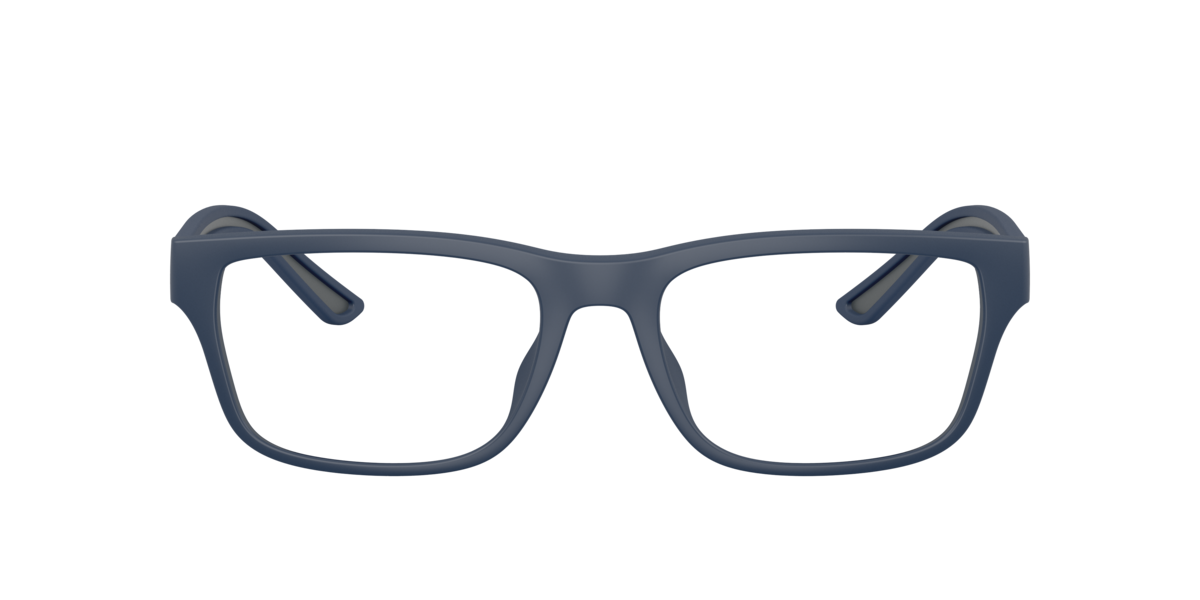 Emporio Armani Men's Rubberized Matte Blue Pillow Plastic Eyeglasses Online - Full Rim - Ea3276u