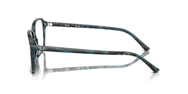 RB5431F Transparent Fantasy Blue & Grey AcetateSunglass Frames for Glasses Direct, Side View