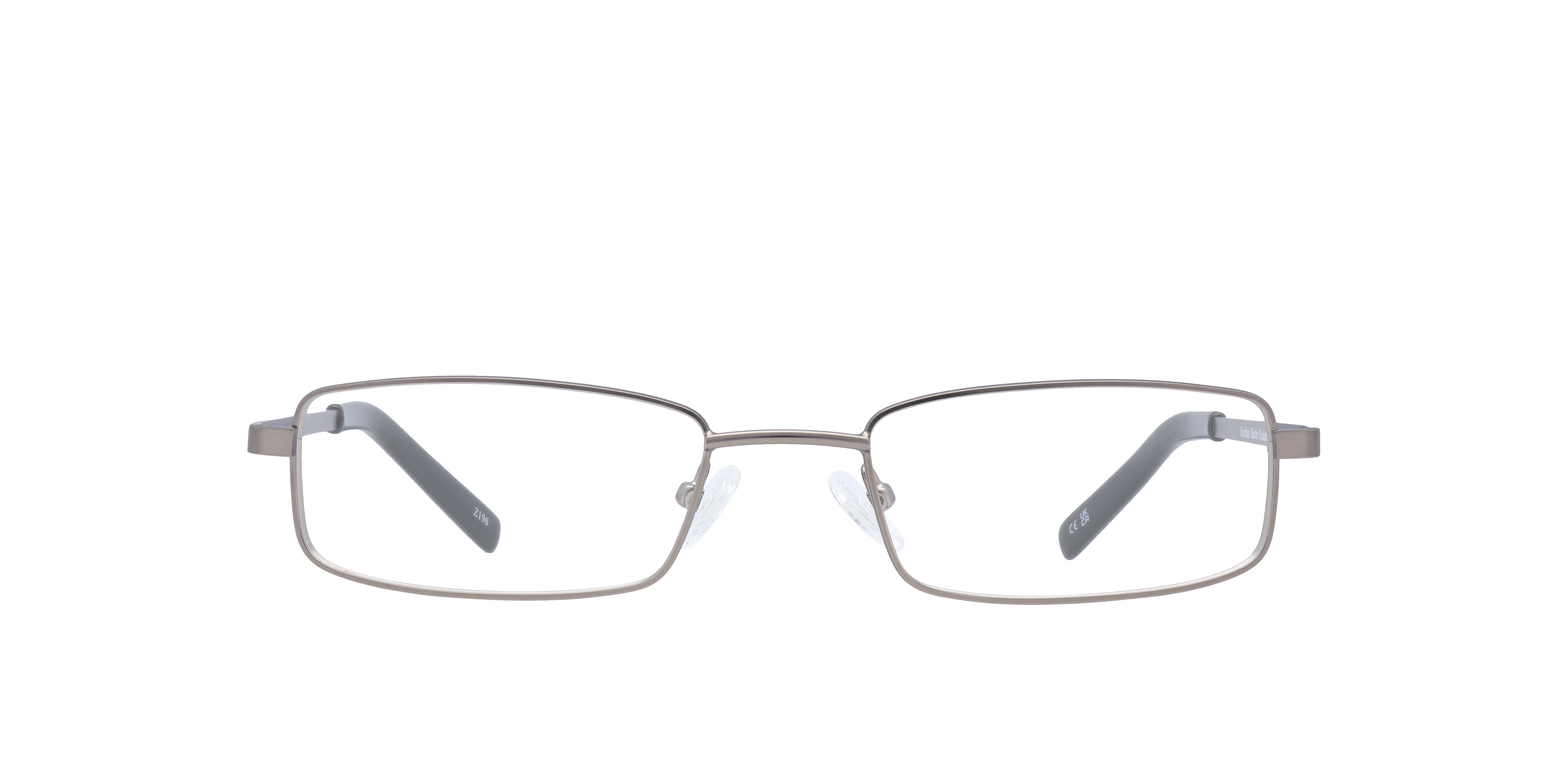 Gordan Matte Gunmetal MetalEyeglass Frames for Glasses Direct, Front View