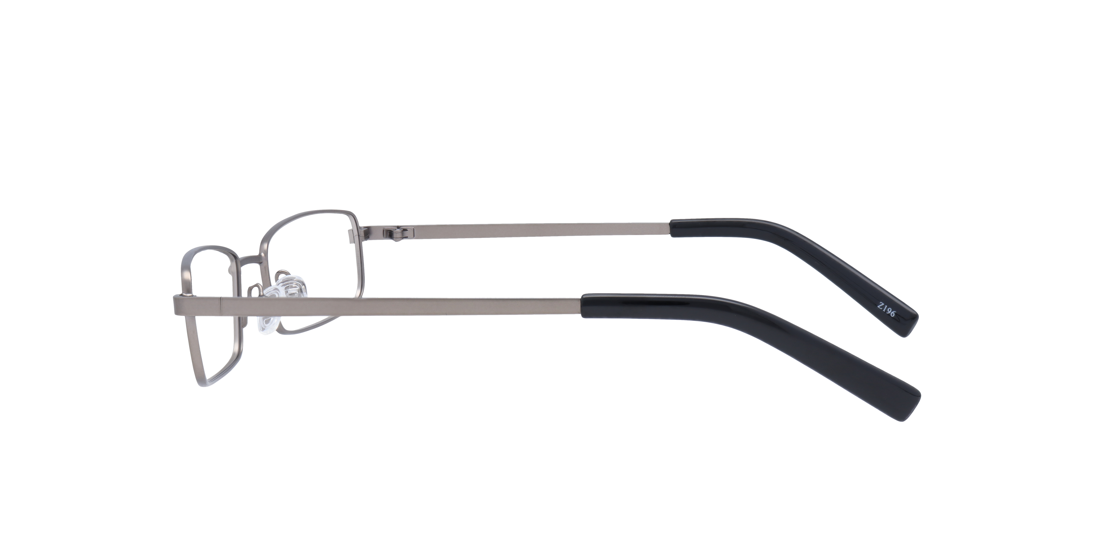 Gordan Matte Gunmetal MetalEyeglass Frames for Glasses Direct, Side View