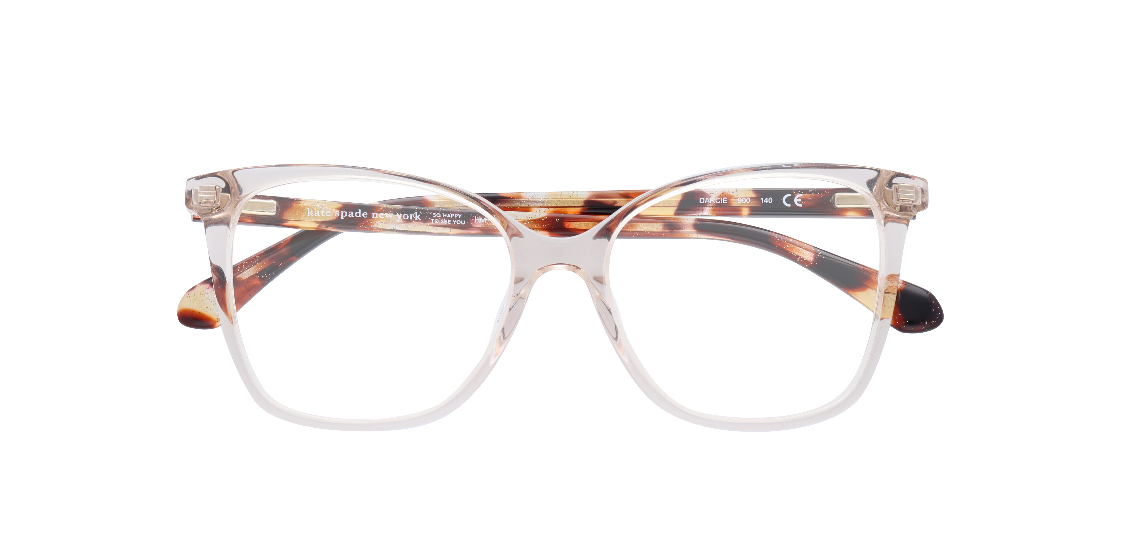 Darcie Clear AcetateEyeglass Frames for Glasses Direct, Closed View