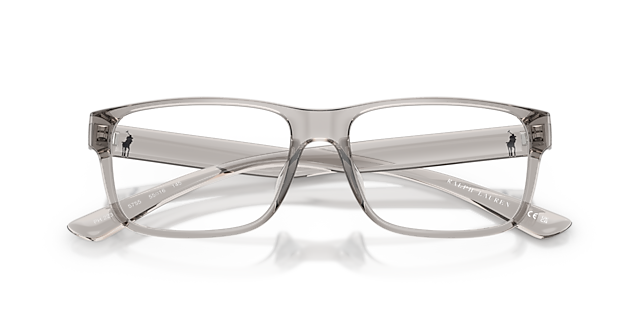 PH2237U Shiny Transparent Grey PlasticEyeglass Frames for Glasses Direct, Closed View