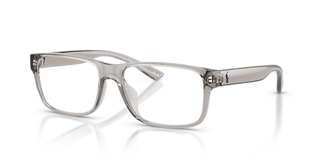 PH2237U Shiny Transparent Grey PlasticEyeglass Frames for Glasses Direct, Angle View