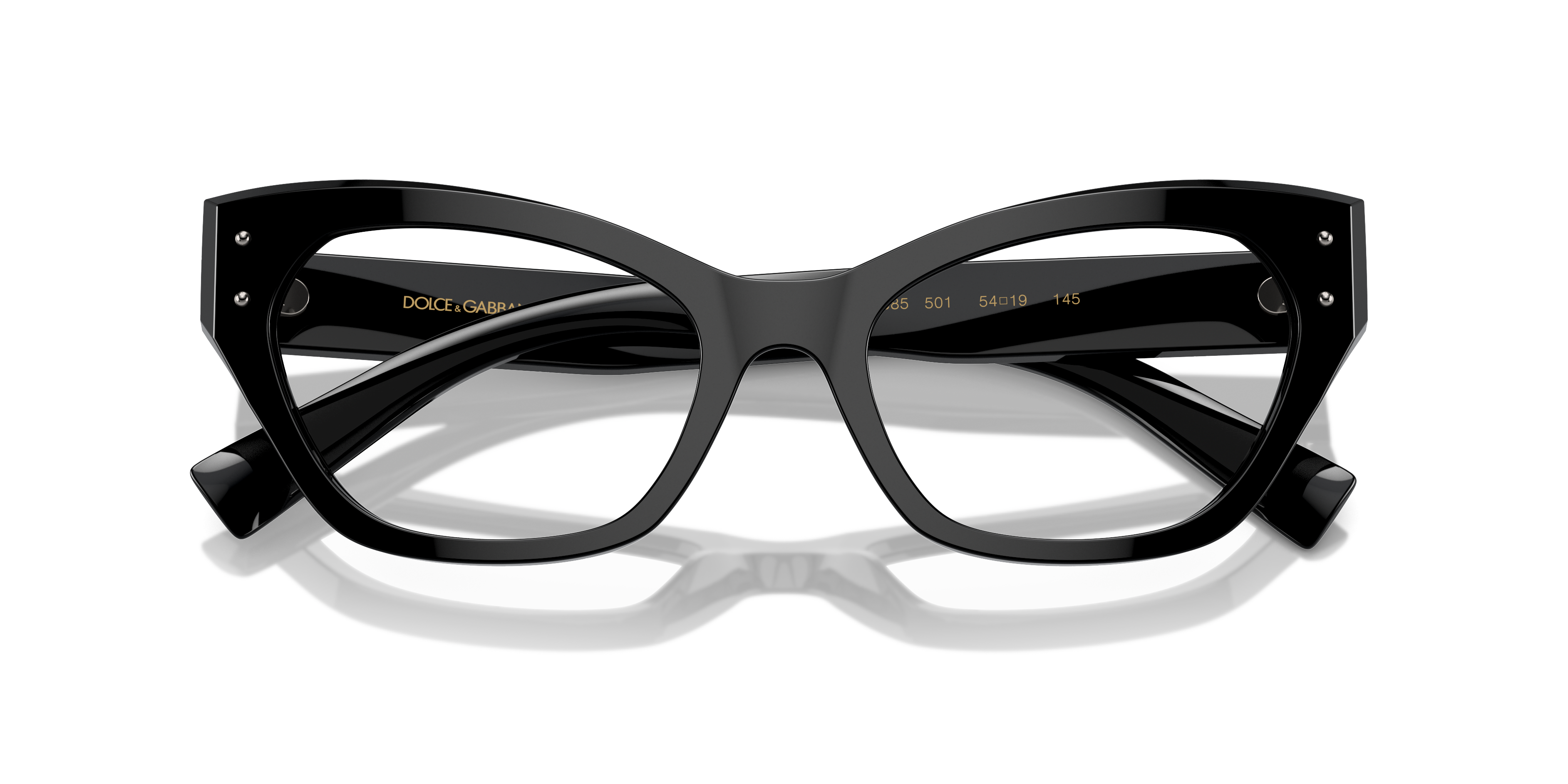 DG3385 Black AcetateEyeglass Frames for Glasses Direct, Closed View