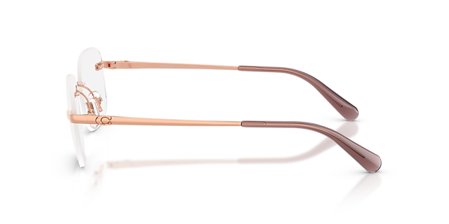 HC5206D Shiny Rose Gold MetalEyeglass Frames for Glasses Direct, Side View