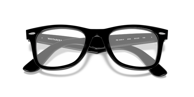 RB4340V Black PlasticEyeglass Frames for Glasses Direct, Closed View