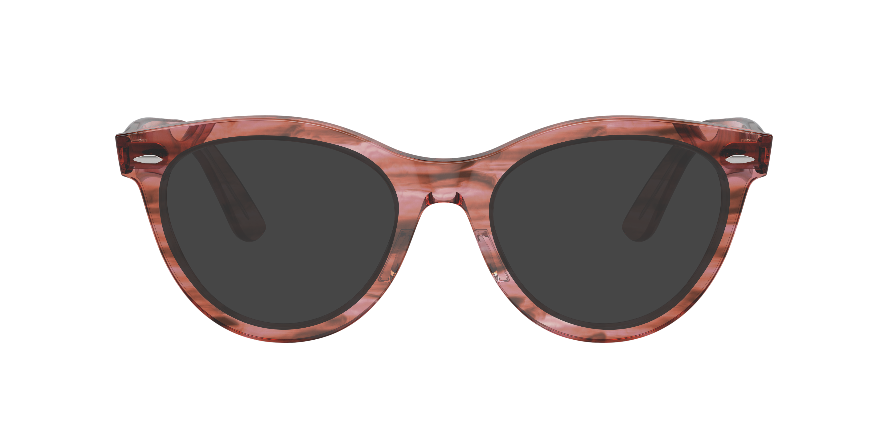 RB2241V Striped Transparent Pink PlasticEyeglass Frames for Glasses Direct, with Tinted Lenses
