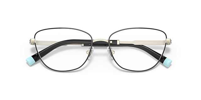 TF1142 Black On Pale Gold MetalEyeglass Frames for Glasses Direct, Closed View