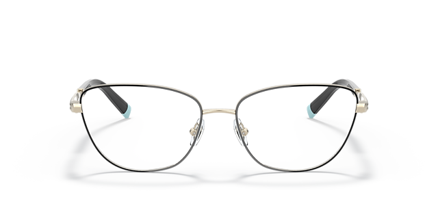 TF1142 Black On Pale Gold MetalEyeglass Frames for Glasses Direct, Front View