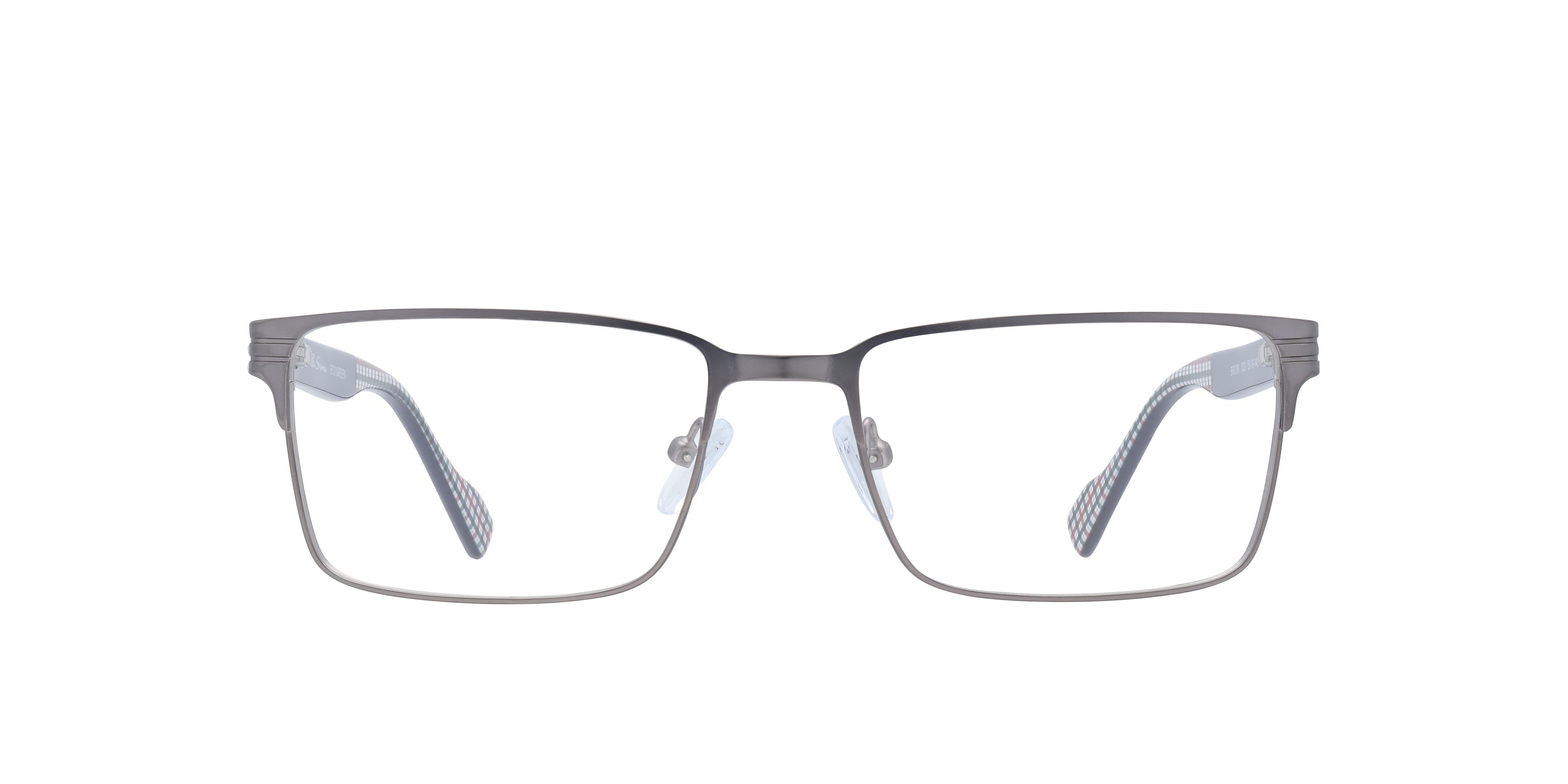 Brook BN Gunmetal PlasticEyeglass Frames for Glasses Direct, Front View