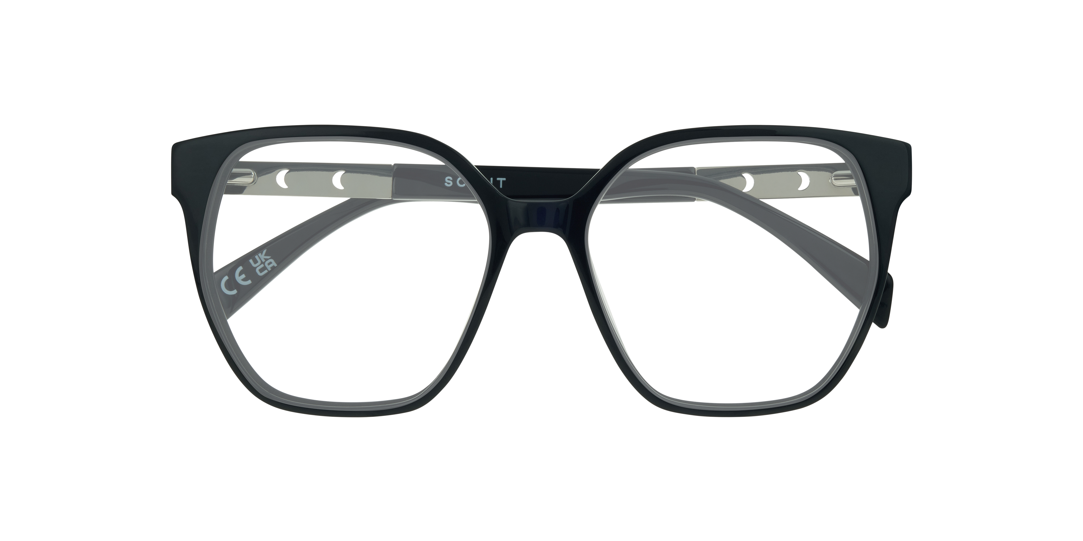 Kim Navy Blue AcetateEyeglass Frames for Glasses Direct, Closed View