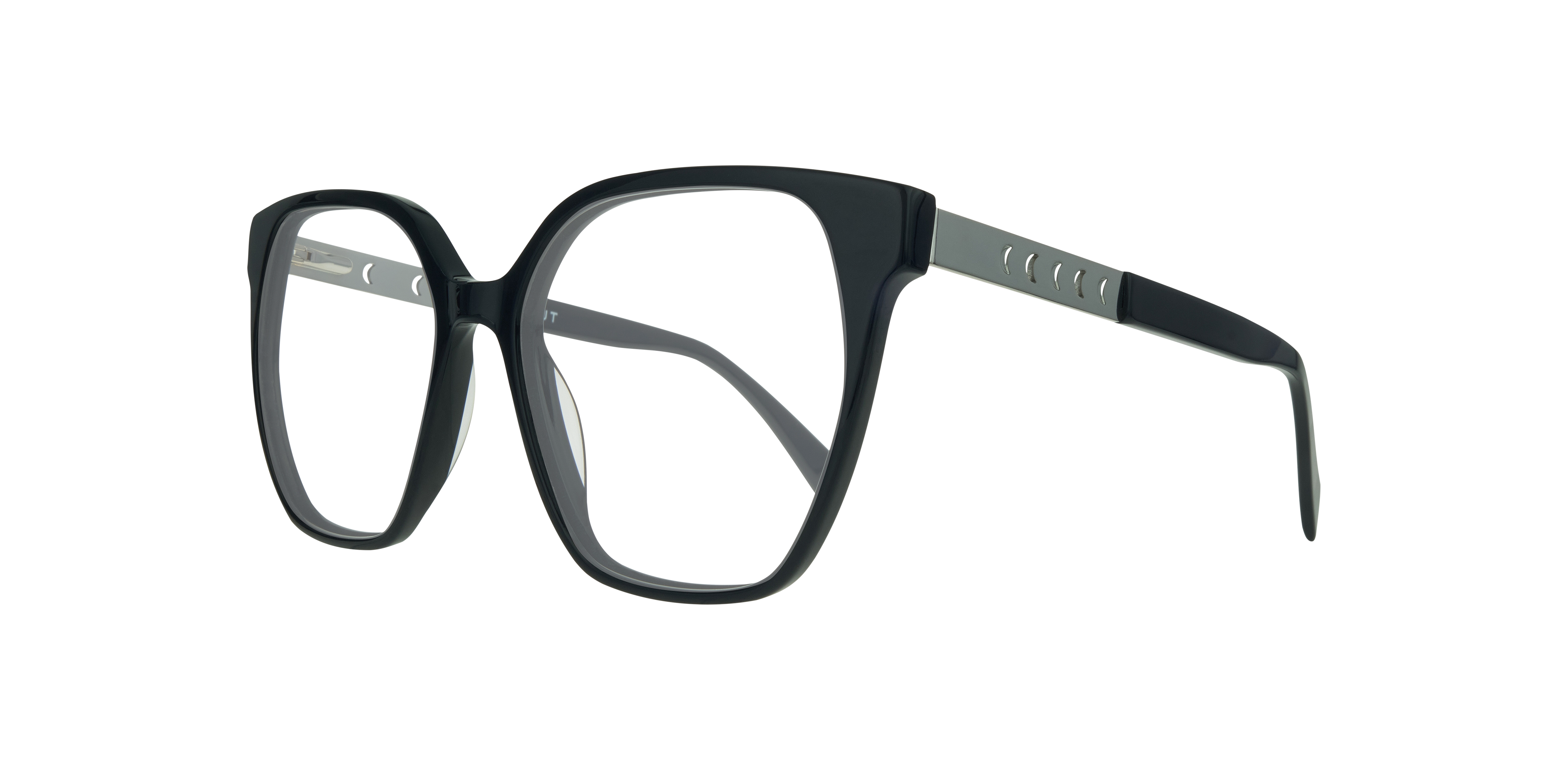 Kim Navy Blue AcetateEyeglass Frames for Glasses Direct, Angle View