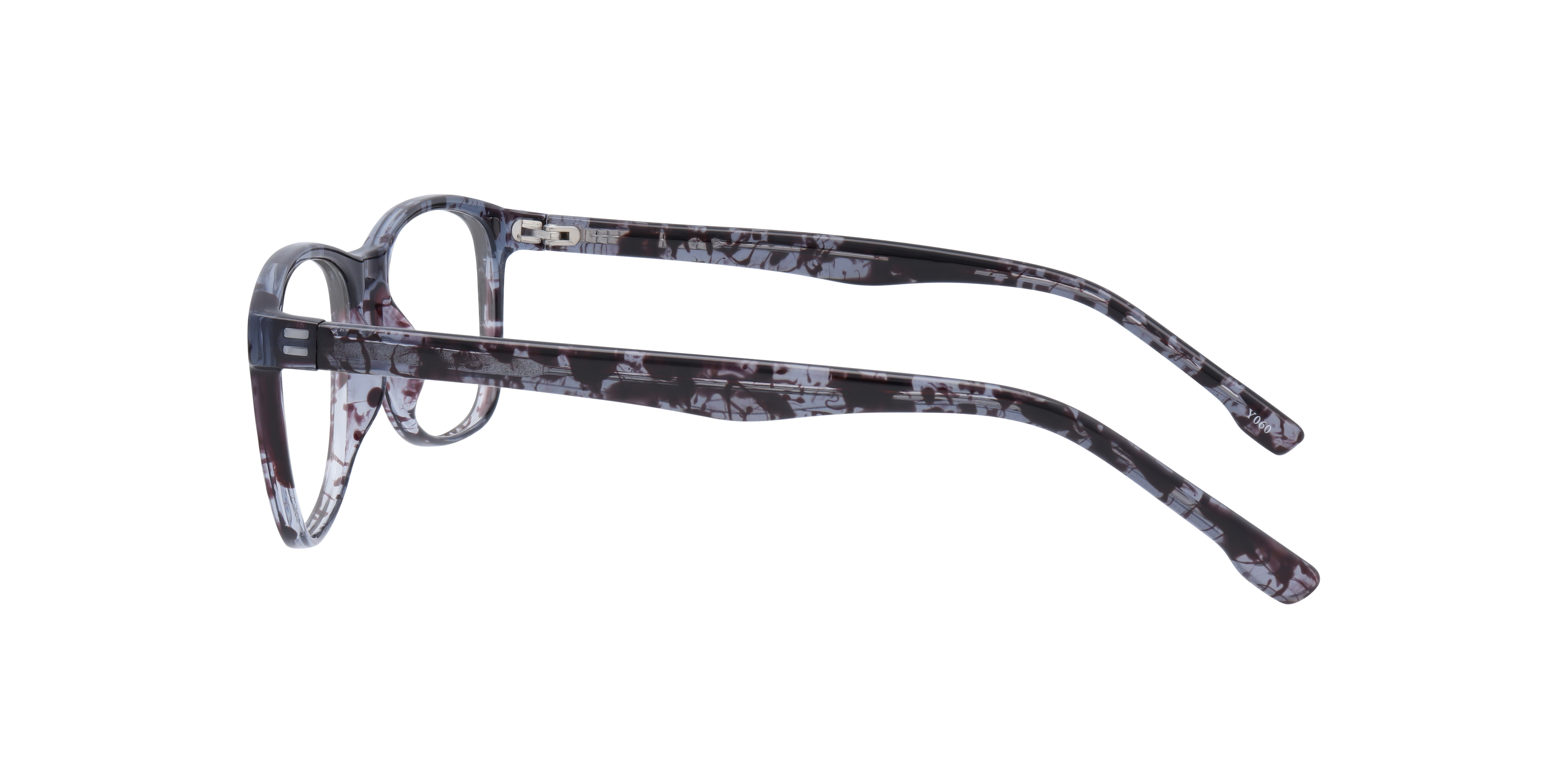 Drew Grey & Blue Havana PlasticEyeglass Frames for Glasses Direct, Side View