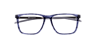 Curove Blue AcetateEyeglass Frames for Glasses Direct, Closed View