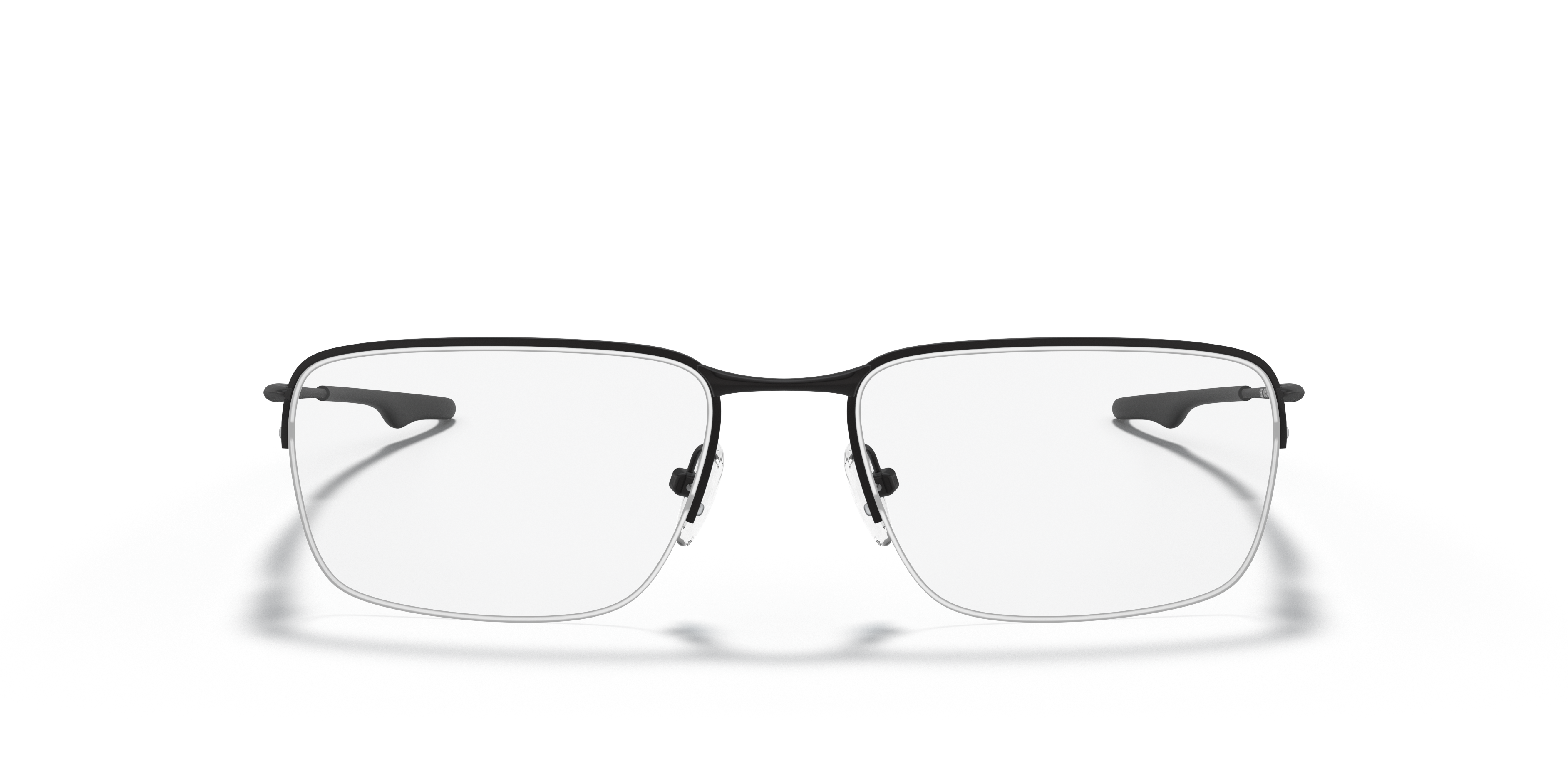 Wingback SQ Satin Black TitaniumEyeglass Frames for Glasses Direct, Front View