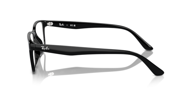 RB7241D Black PlasticSunglass Frames for Glasses Direct, Side View