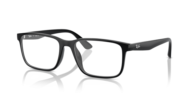 RB7241D Black PlasticSunglass Frames for Glasses Direct, Angle View