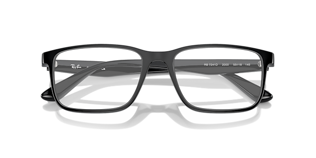 RB7241D Black PlasticSunglass Frames for Glasses Direct, Closed View