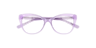Meredith Pearly Purple AcetateEyeglass Frames for Glasses Direct, Closed View