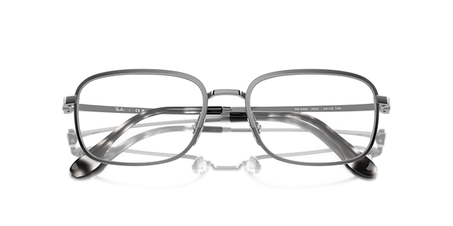 RB6495 Gunmetal MetalEyeglass Frames for Glasses Direct, Closed View