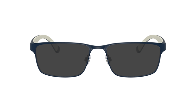 EA1105 Matte Blue MetalEyeglass Frames for Glasses Direct, with Tinted Lenses