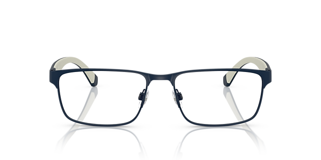 EA1105 Matte Blue MetalEyeglass Frames for Glasses Direct, Front View