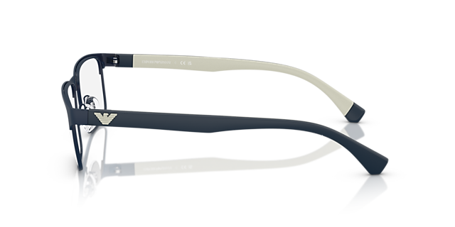 EA1105 Matte Blue MetalEyeglass Frames for Glasses Direct, Side View