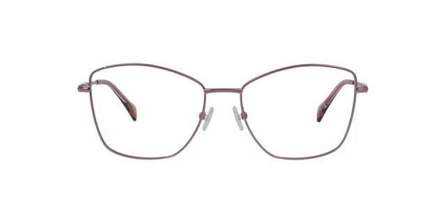 Merton Pink MetalEyeglass Frames for Glasses Direct, Front View