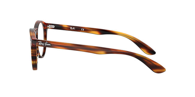 RB5283 Striped Havana AcetateEyeglass Frames for Glasses Direct, Side View